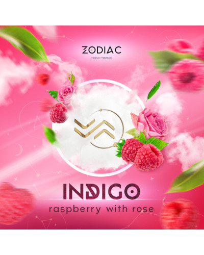 Тютюн для кальяну ZODIAC 25 гр INDIGO (малиново трояндовий лимонад)