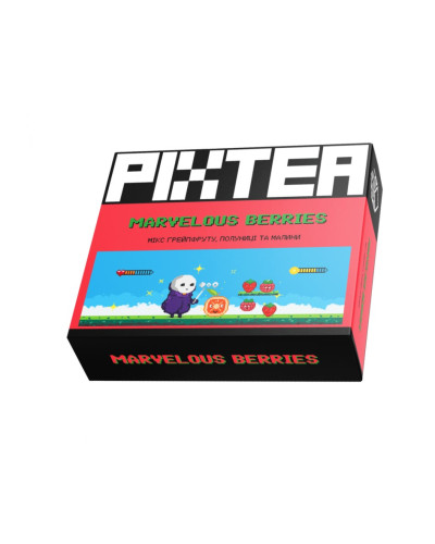 Беcтабачная смесь PixTea Marvelous berries (Грейпфрут клубника малина) 50г