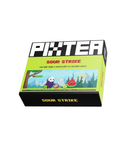 Беcтабачная смесь PixTea Sour strike (Лайм маракуйя арбуз) 50г