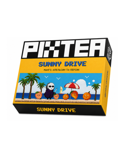 Безтютюнова суміш PixTea Sunny Drive (Манго Апельсин Персик) 50г