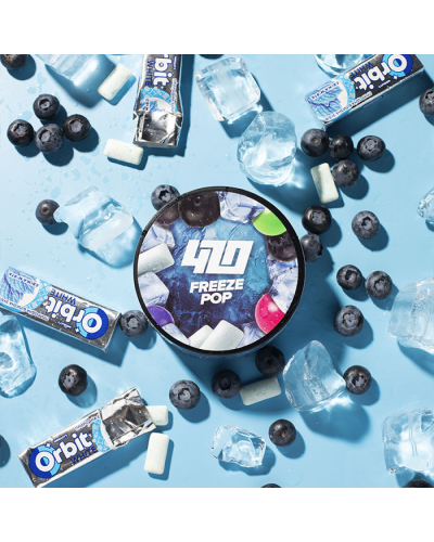 Тютюн 420 Classic Frost Line Freeze Pop (Орбіт чорниця жуйка 100 г)