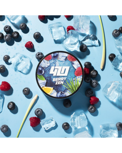 Табак 420 Classic Frost Line Berry Zen (Лемонграсс лохина малина 100 г)