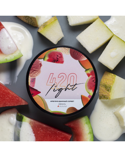 Табак 420 Light Арбузно-Динний Сорбет (100 г) – Літнє Освіження в Кожній Затяжці