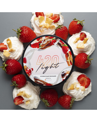 Табак 420 Light Полуничний Мільфей (100 г) – Смачний Вихор Літнього Насолоди