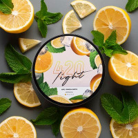 Табак 420 Light Айс Лимон М'ята (100 г)   — Прохолодна м'ята та свіжість лимону