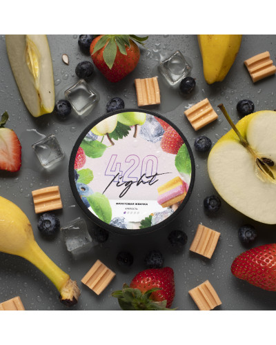 Табак 420 Light Фруктова Жвачка Гумка (100 г) – Вибух Яскравих Смаків Літа