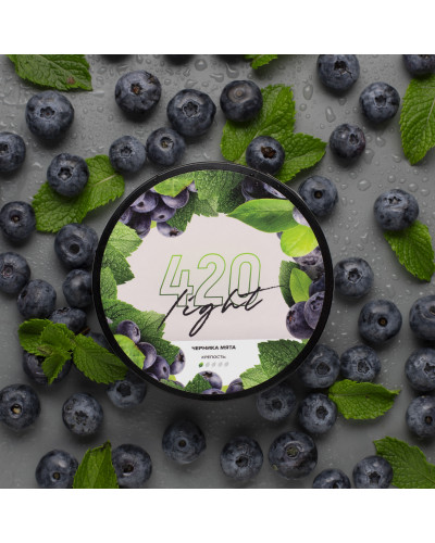 Табак 420 Light Черника мята (100 г) — черника с освежающей мятой