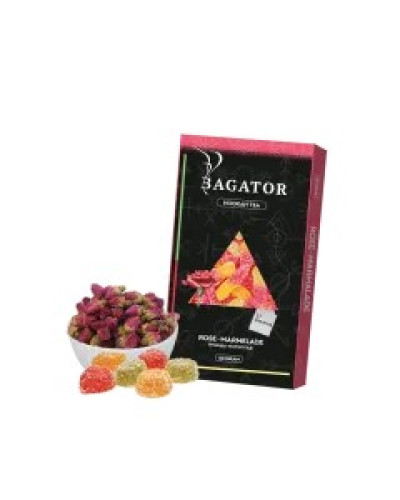 Безтютюнова суміш Bagator Hookah Tea Rose Marmalade (Троянда Мармелад, 50 г)