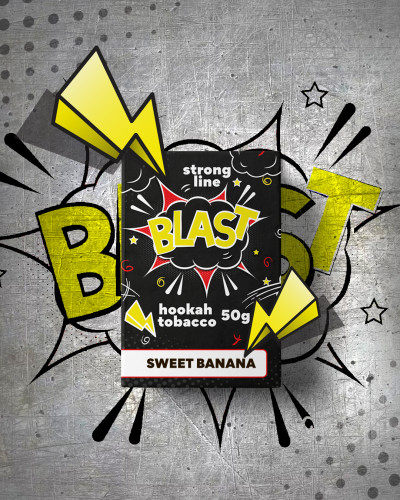 ТАБАК ДЛЯ КАЛЬЯНА BLAST STRONG 50 ГР SWEET BANANA (БАНАН)