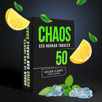Табак для Кальяну CHAOS 50 гр Golden Flower (лимон ментол)