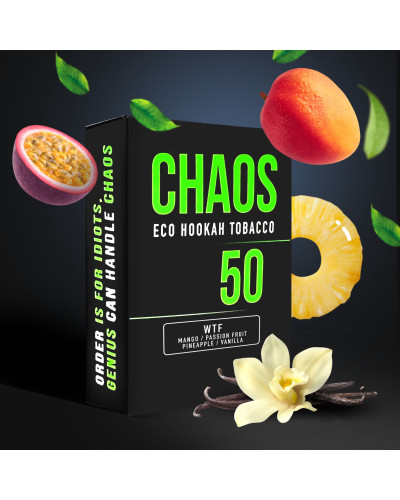 Табак для Кальяну CHAOS 50 гр WTF (манго маракуйя ананас ваніль)