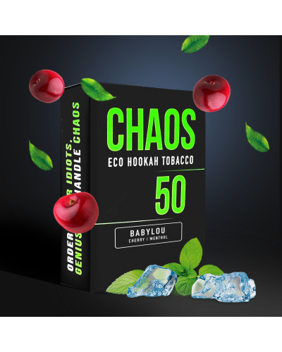 Табак для Кальяну CHAOS 50 гр Babylou (Вишня Ментол)