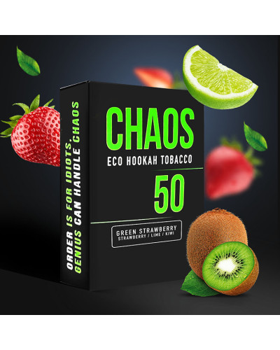 Табак для Кальяна CHAOS (Хаос) 50 гр Green Strawberry (Клубника Киви Лайм)