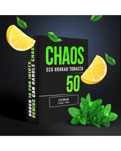 Тютюн для Кальяну CHAOS 50 гр Ice Man (Лимон м'ята)