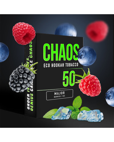 Тютюн для Кальяну CHAOS 50 гр Major (Ягоди Айс)