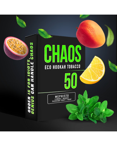 Табак для Кальяну CHAOS 50 гр Mephisto (Лимон Манго Маракуйя М'ята)