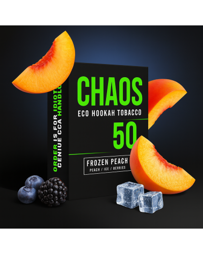 Табак для Кальяна CHAOS 50 гр Frozen peach (персик, лед, ягоды)
