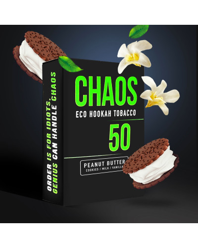 Тютюн для Кальяну CHAOS 50 гр Peanut Butter (печиво молоко ваніль)