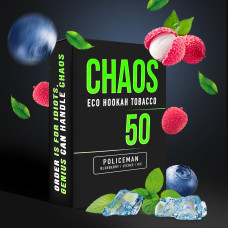 Табак для Кальяну CHAOS (Хаос) 50 гр Policeman (Чорниця Лічі Айс)