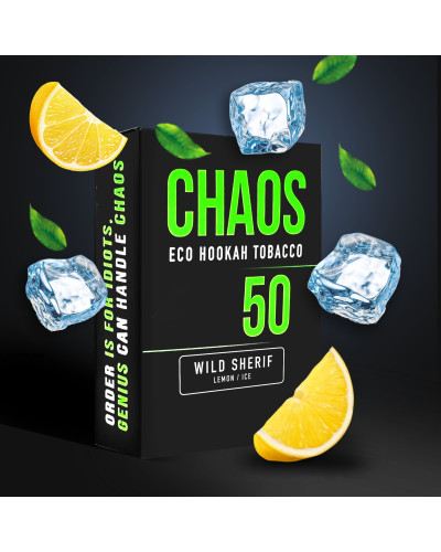 Тютюн для Кальяну CHAOS 50 гр Wild Sherif (Лимон Айс)