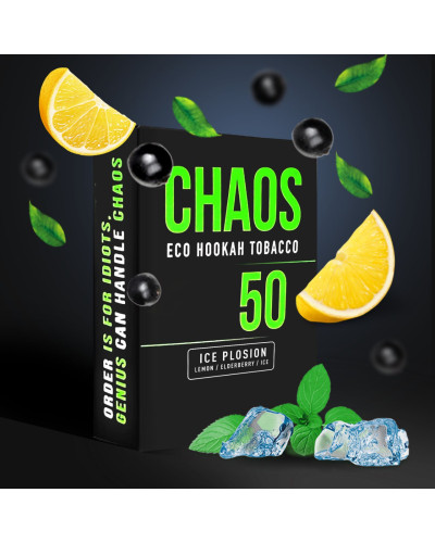 Табак для Кальяну CHAOS (Хаос) 50 гр Ice Plosion (Лимон Бузина Лід)