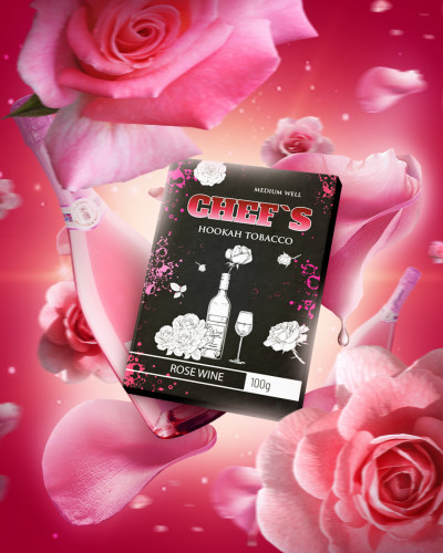 ТЮТЮН ДЛЯ КАЛЬЯНУ CHEFS 100 ГР ROSE WINE (ВИНО)