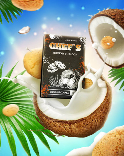 ТАБАК ДЛЯ КАЛЬЯНА CHEFS 100 гр Coconut Сookies (Кокосовое Печенье)