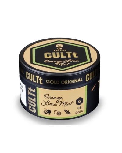 Тютюн CULTt GOLD G08 Orange, Lime, Mint (Апельсин лайм м'ята) 100 г
