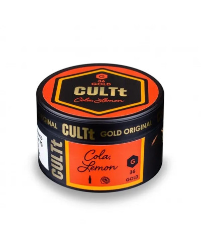 Тютюн CULTt GOLD G36 Cola Lemon (Кола Лимон) 100 гр