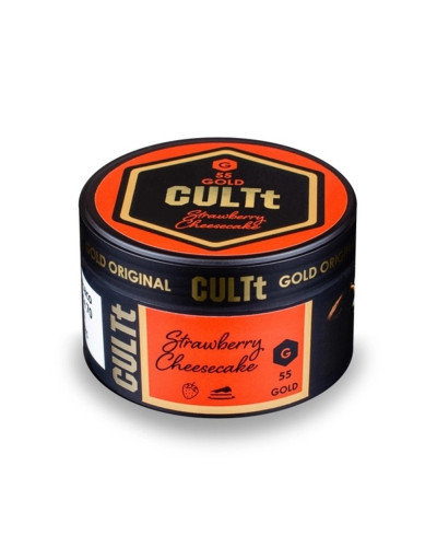 Табак CULTt GOLD G55 Strawberry Cheescake (клубничный чизкейк) 100 гр