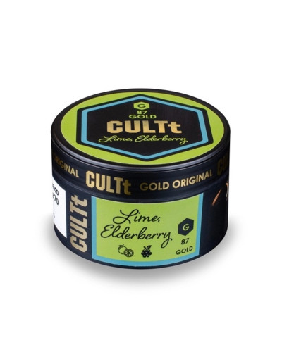 Табак CULTt GOLD G87 Lime Elderberry (Лайм Бузина) 100 гр