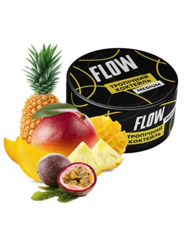 Табак FLOW Medium Тропический Коктейль 100г