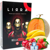 Тютюн LIRRA Bella Ciao 50 г (Банан, Гранат, Диня, Полуниця, Лід) (протермінований) 