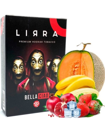 Табак LIRRA Bella Ciao 50 г (Банан, Гранат, Дыня, Клубника, Лед) (просроченно)
