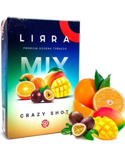 Тютюн LIRRA Crazy Shot 50 г (Апельсин, Манго, Маракуйя)