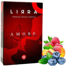 Тютюн LIRRA Amore 50 г (Малина, Персик, Чорниця)