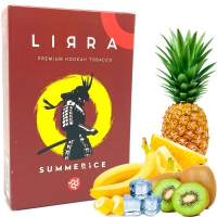 Тютюн LIRRA Summerice (Ананас, Банан, Ківі, Лід) 50 гр (протермінований)