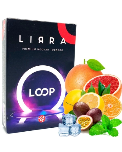 Табак LIRRA Loop (Апельсин, Грейпфрут, Лимон, Маракуйя, Лед, Мята) 50 гр (просроченный)