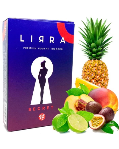 Тютюн LIRRA Secret (Ананас, Лайм, Маракуйя, Персик) 50 гр (протермінований)