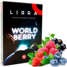 Тютюн LIRRA World Berry (Полуниця, Малина, Чорна смородина, Чорниця) 50 гр (протермінований)