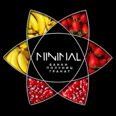Тютюн для Кальяну MINIMAL 50 гр Straw Banana Granat (Полуниця Банан Гранат)