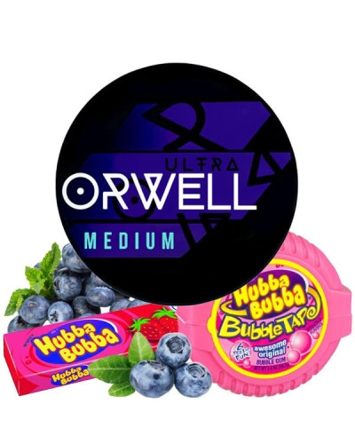 ТАБАК ДЛЯ КАЛЬЯНА ORWELL MEDIUM 100 ГР HUBBA BUBBA (ЖВАЧКА ЧЕРНИКА)