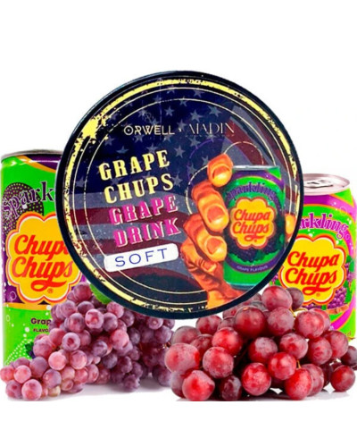 ТЮТЮН ДЛЯ КАЛЬЯНУ ORWELL SOFT 100 ГР GRAPE CHUPS (ВИНОГРАДНА ЦУКЕРКА)