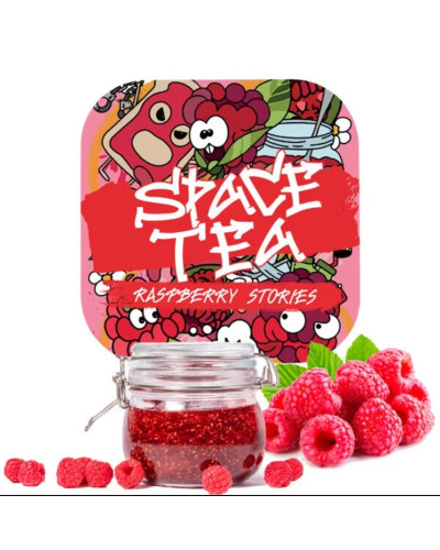 Бестабачная смесь Space Tea Raspberry Stories (Малина) 40 гр