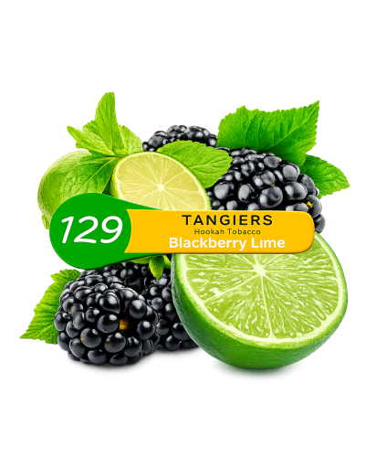 Табак для кальяна Tangiers Blackberry Lime 129 (Ежевика Лайм) 100 гр (Оригинал)