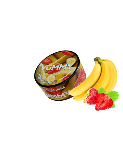 Табак для кальяну YUMMY Банан та полуниця 100гр