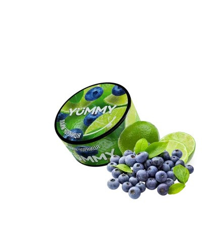 Табак для кальяну YUMMY Лайм Чорниця 100гр