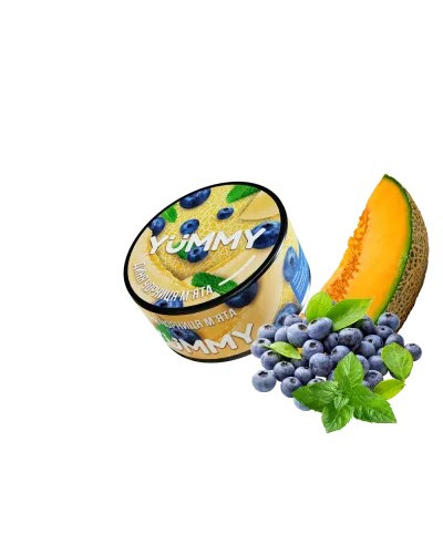 Табак для кальяну YUMMY Диня Чорниця М'ята 100гр