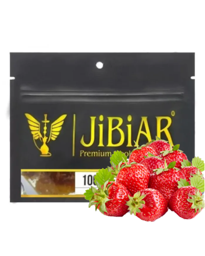 Табак для кальяна JiBiAR 100 гр Strawberry (полуниця) (прострочено)
