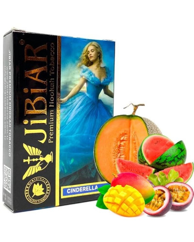 Табак для кальяна JiBiAR 50 гр Cinderella (апельсин ананас кавун диня манго маракуйя м'ята) (протермінований)